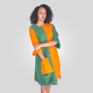 Green Orange Dress