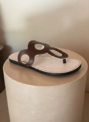 Dark Brown Leather Sandals